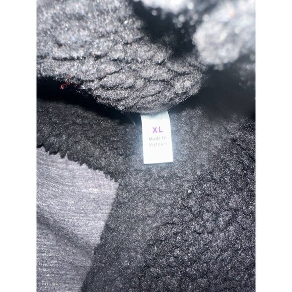 Athleta Gray Apres Anything Black Fleece Sherpa Collar Vest Size X Large - Picture 4 of 6